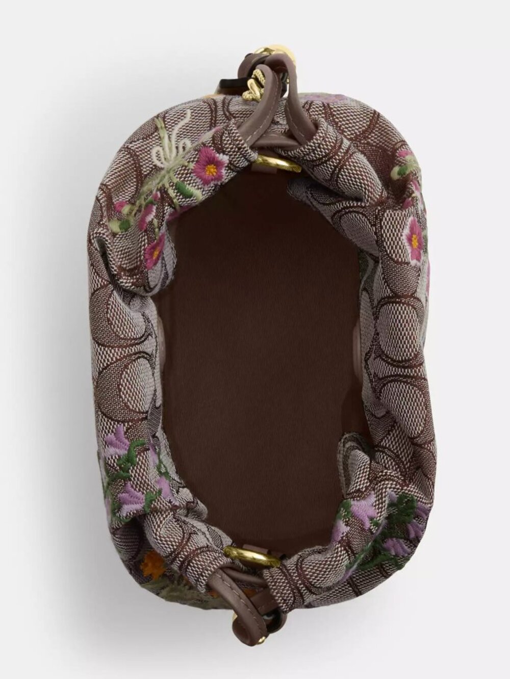 COACH CDZ94 Faye Mini Drawstring Bag Signature Jacquard Floral Embroidery NWT - Picture 13 of 16